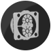 Engine and transmission service icon